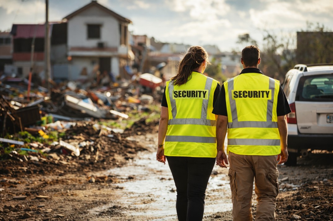 Home New Village Security Services - Guards on a Disaster Relief